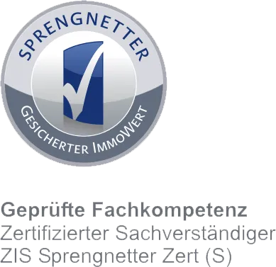 Sprengnetter-Logo. Tobias Maydl ist Immobiliensachverständiger.