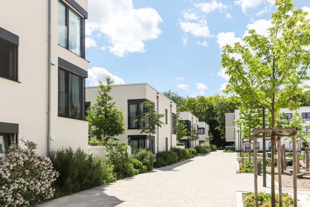 Neubau Häuser zur Illustration