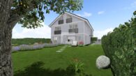 Familienglück vor den Toren Münchens – Neubau-Doppelhaushälfte mit Süd-Garten in Haar - Gartena-Ansicht Ansicht (beispielhafte Visualisierung)