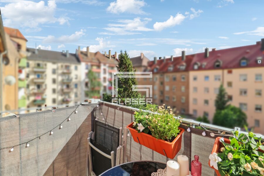 Nähe Wöhrder See! 2-Zimmer-Wohnung outlet mit Balkon östlich der Nürnberger Innenstadt