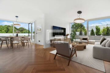 Parkblick in Bogenhausen – Kernsaniertes Design-Penthouse mit Sonnenterrasse, 81927 München, Penthousewohnung