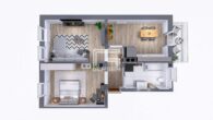 Ruhige 3-Zimmer-Wohnung in Parknähe - Grundriss