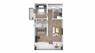 Sonnenterrasse mit Fernblick: Wohnung mit Aufzug & Potenzial auf 3 Zimmer in gefragter Lage - Grundriss aktuell